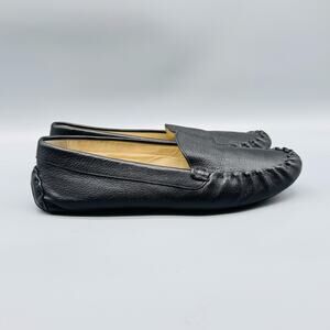 Cole Haan Shoes Womens 8.5 Black Leather Evelyn Driver Loafers Slip On Moccasin